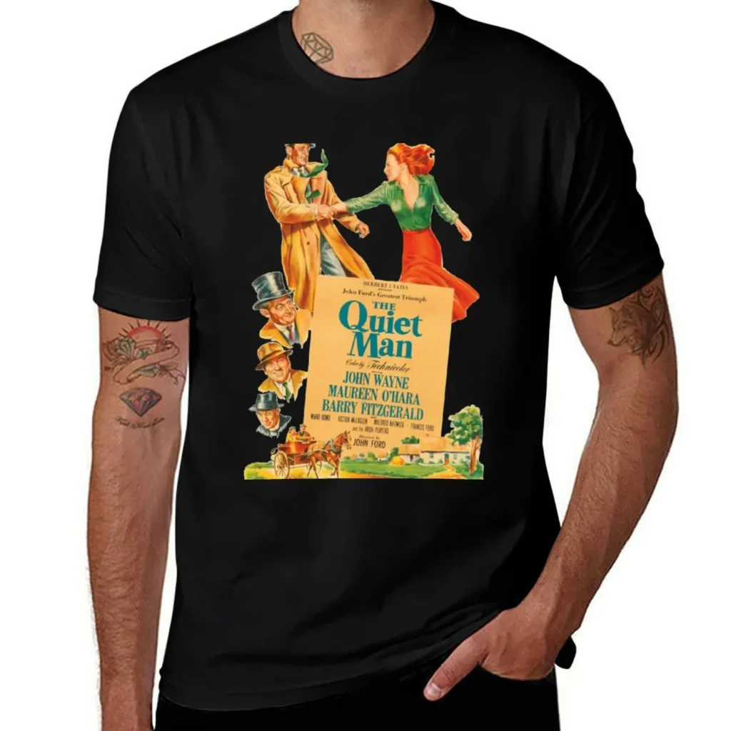 The Quiet Man Movie John Wayne John Ford Classic T-Shirt sports fans funny gifts affliction shirts shirts graphic tee men