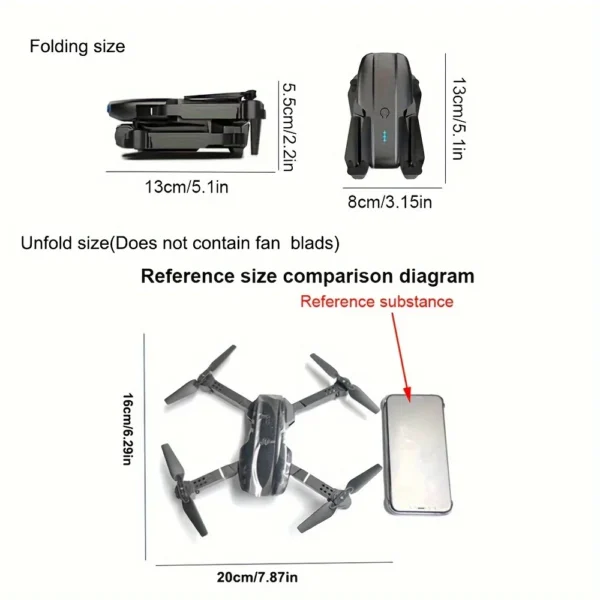 E99 PRO Drone with Flash Professional HD Dual Camera WIFI Obstacle Avoidance RC Helicopters Aerial Photography Quadcopter - Image 2