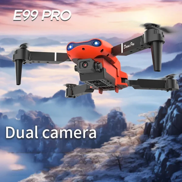 2024 New E99 Pro RC Drone Professinal With Wide Angle Dual HD Camera Foldable RC Helicopter WIFI FPV Height Hold Apron Sell - Image 5