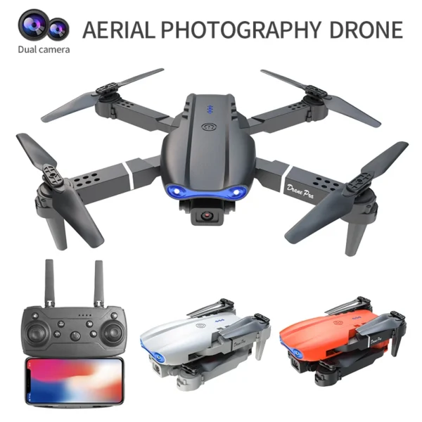 2024 New E99 Pro RC Drone Professinal With Wide Angle Dual HD Camera Foldable RC Helicopter WIFI FPV Height Hold Apron Sell - Image 4