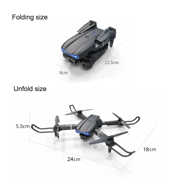 2024 New E99 Pro RC Drone Professinal With Wide Angle Dual HD Camera Foldable RC Helicopter WIFI FPV Height Hold Apron Sell - Image 2