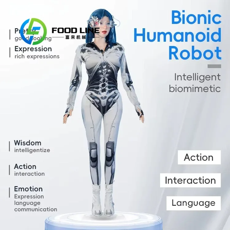 Bionic Humanoid Robot Skin Robot Beauty Can Be Customized Face Welcome Robot. - Image 2
