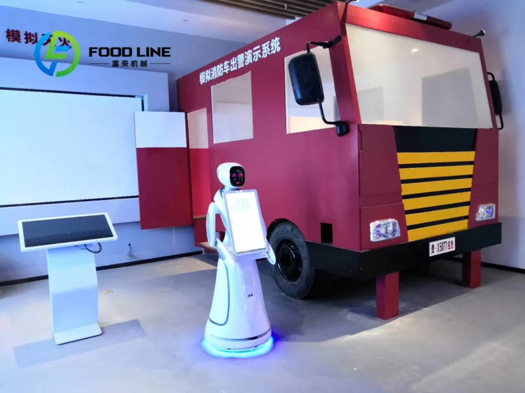 Customize Industrial Humanoid Food Delivery Robot Large Load Capacity Smart Navigation For Restaurant Chain