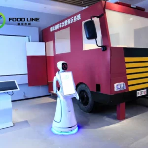 Customize Industrial Humanoid Food Delivery Robot Large Load Capacity Smart Navigation For Restaurant Chain