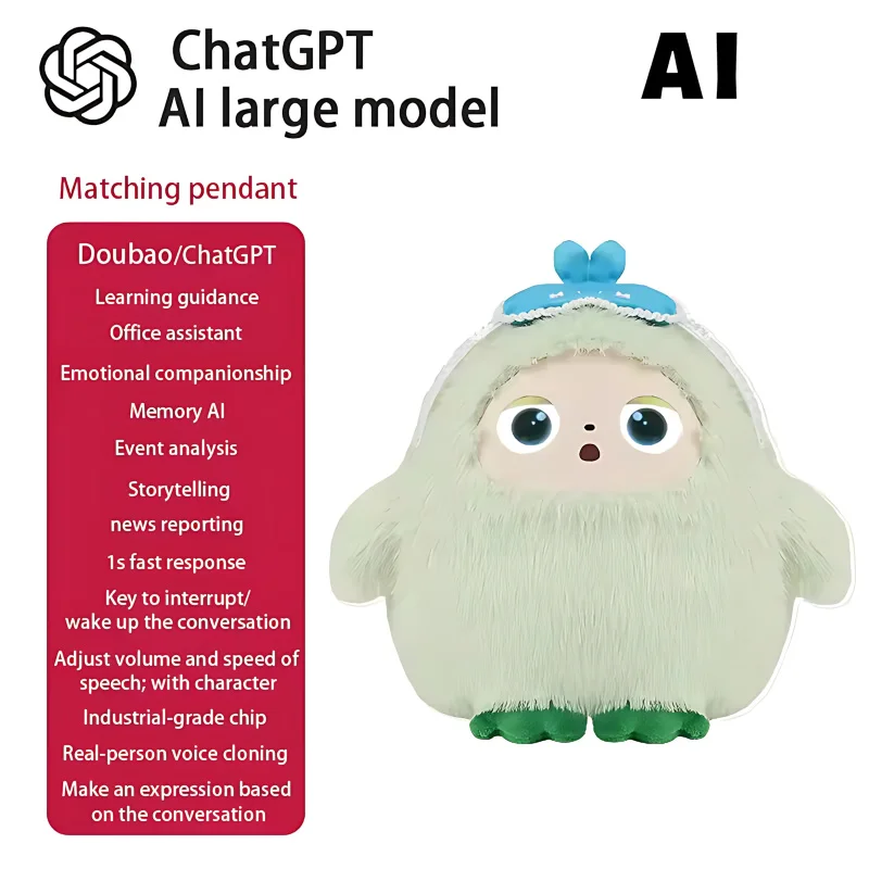 2026 New Ai Artificial Intelligence Dialogue Plush Toy Emotional Companionship Robot Intelligent Electronic Pet For Girls Boy