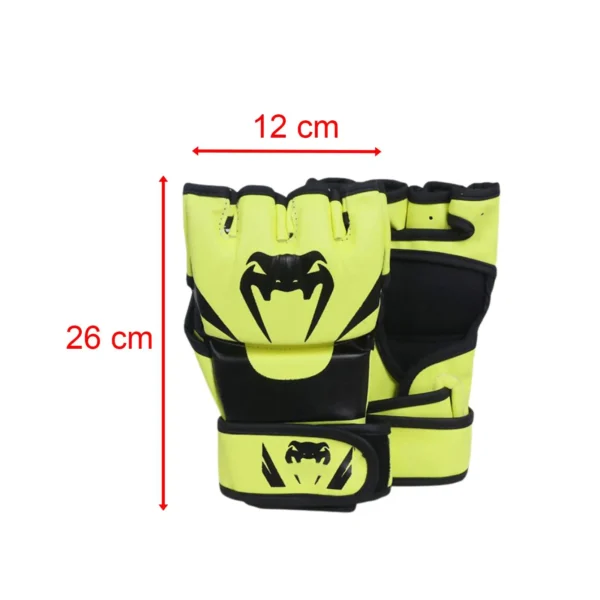 Mma Gloves Sparring Gear PU Leather Pressure Resistant Waterproof Kickboxing Gloves for Unisex Adult Women Men Workout - Image 6