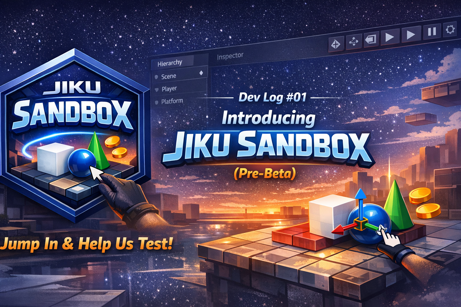 Dev Log #01 — Introducing JIKU Sandbox (Pre‑Beta)