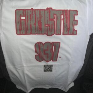 GRUSTLE 937 T-Shirt White/ Grey/ Red