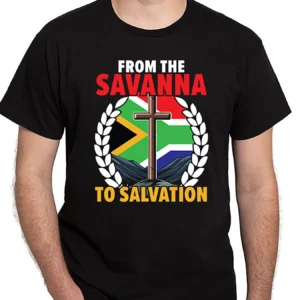 kf-S8df04fa60088404db6dfaa99f843c3c6H African Christian Afro American Black Christianity 86576 funny Men’s Short Sleeve Graphic T-shirt Collection black