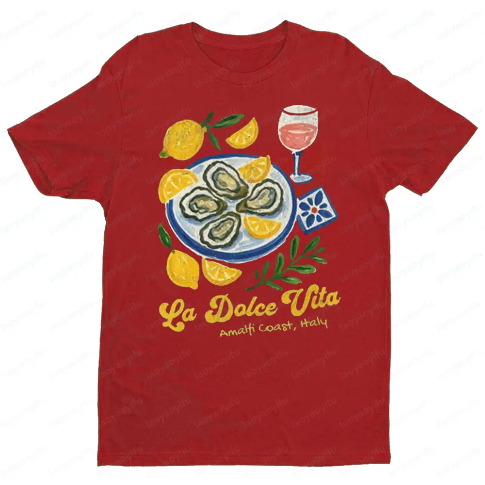 La Dolce Vita Amalfi Coast Shirt Limoncello T-Shirt Italian Summer Citrus Tee Vacation By The Seaside Girls Tshirt Women Tees - Image 4