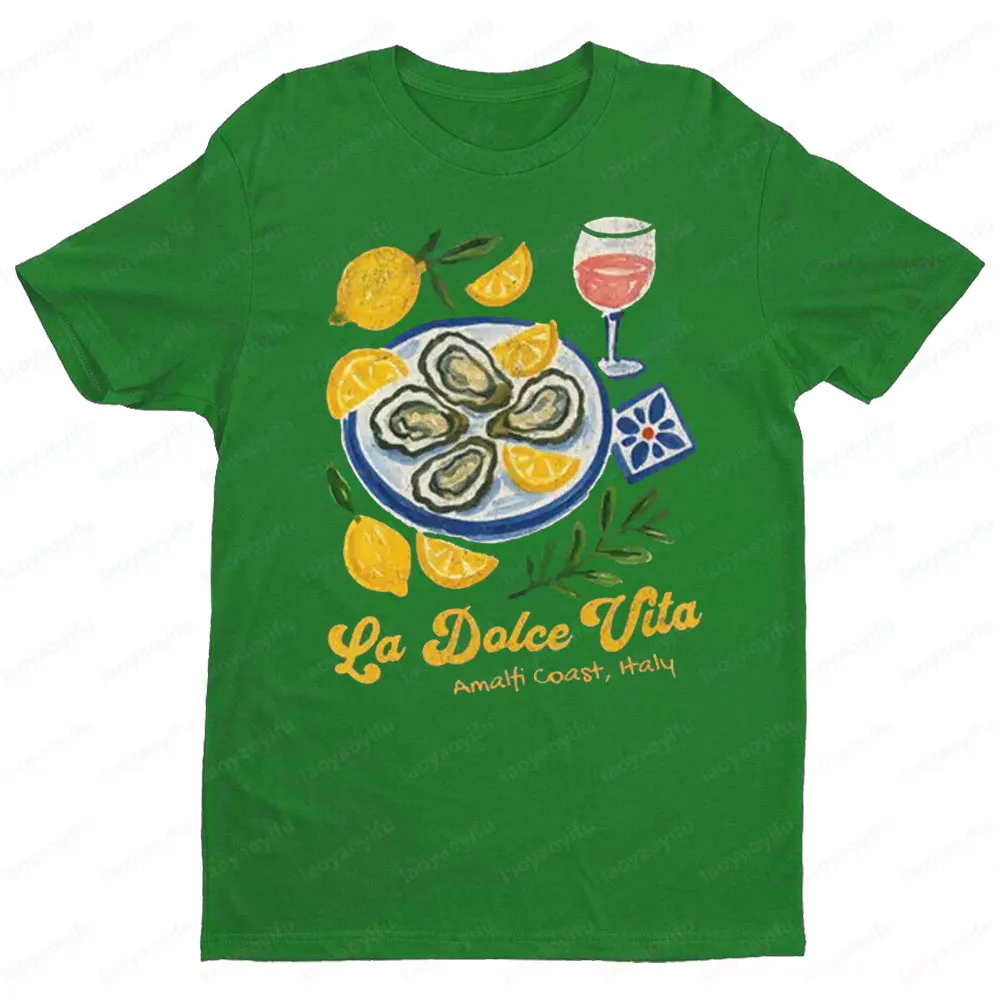 La Dolce Vita Amalfi Coast Shirt Limoncello T-Shirt Italian Summer Citrus Tee Vacation By The Seaside Girls Tshirt Women Tees - Image 5