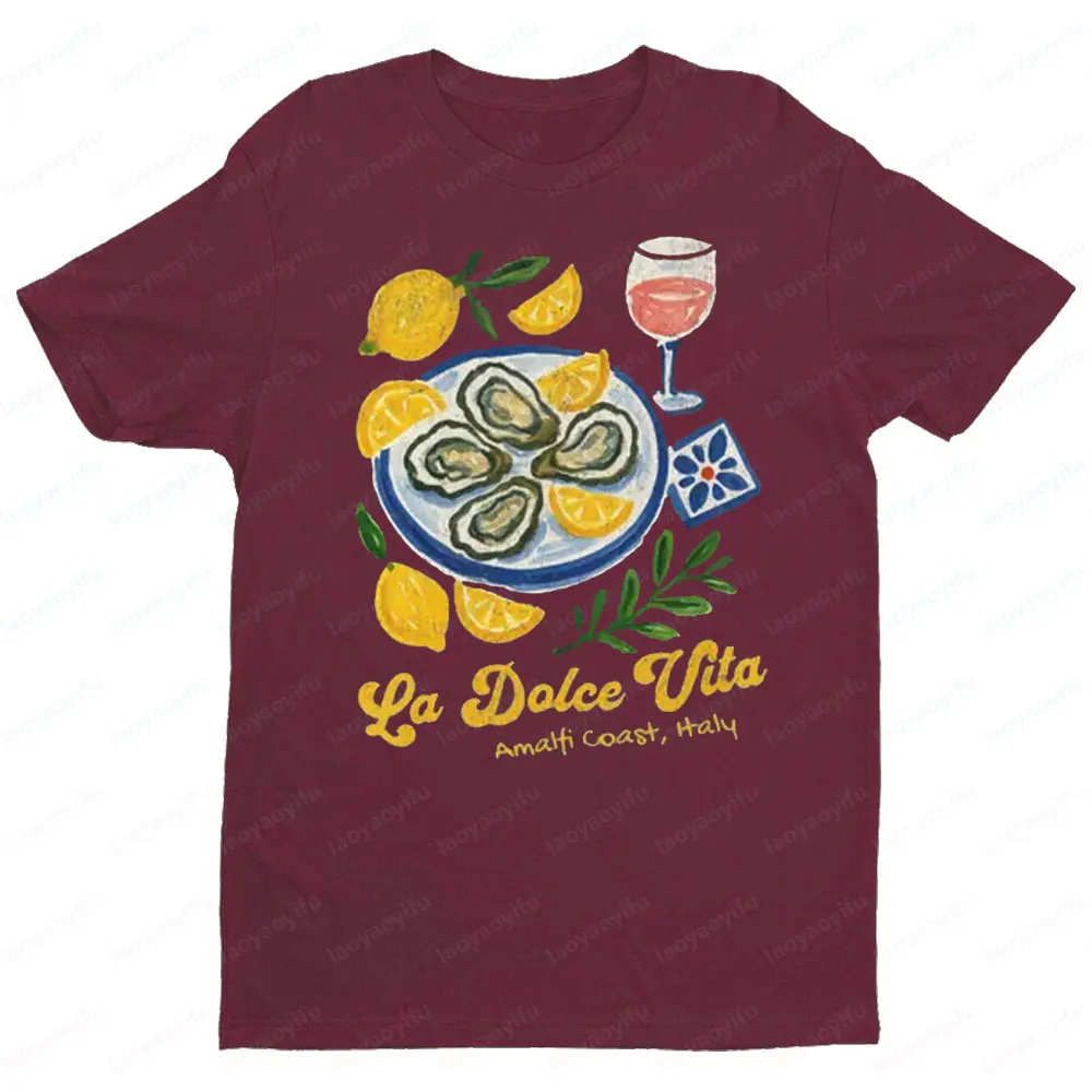 La Dolce Vita Amalfi Coast Shirt Limoncello T-Shirt Italian Summer Citrus Tee Vacation By The Seaside Girls Tshirt Women Tees - Image 3