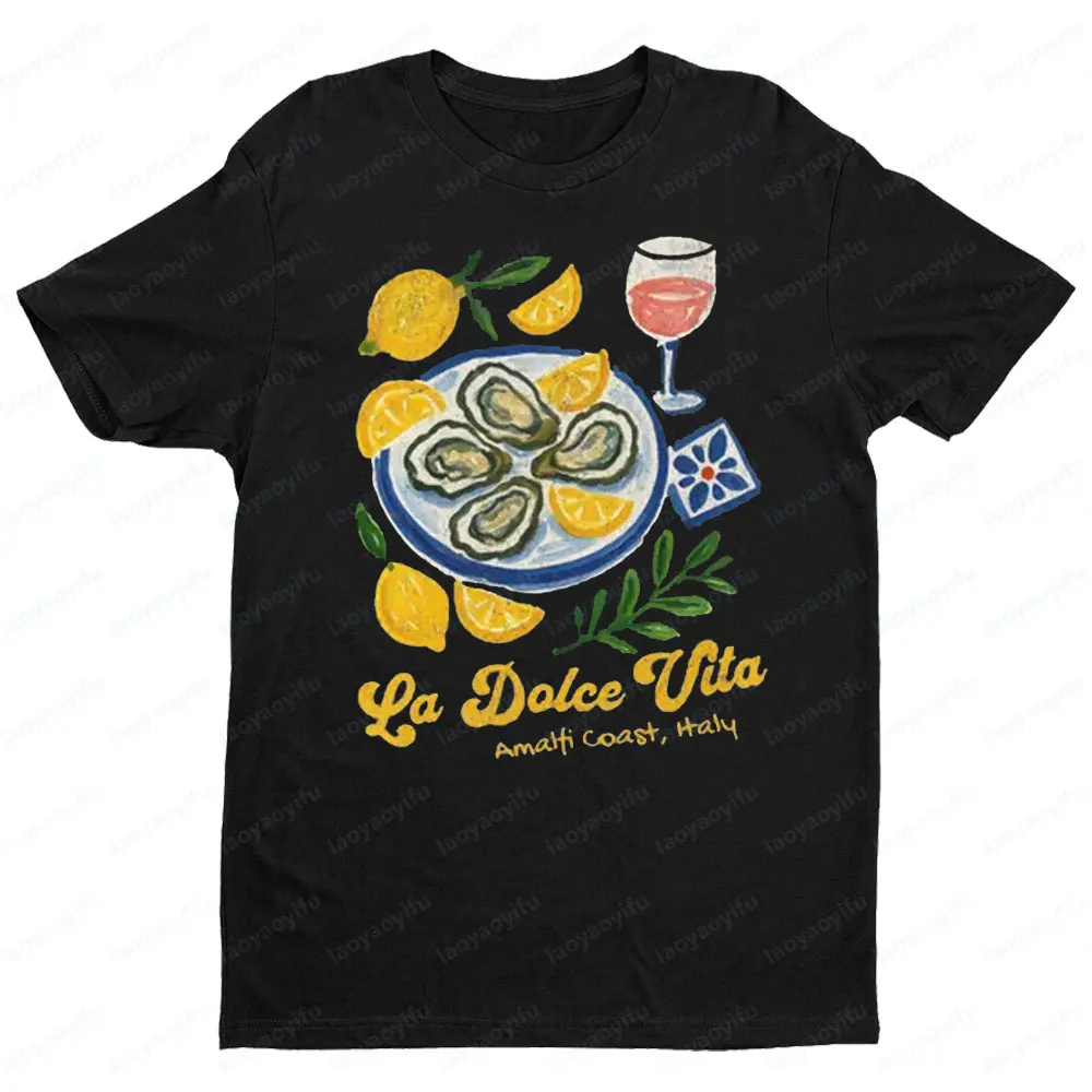 La Dolce Vita Amalfi Coast Shirt Limoncello T-Shirt Italian Summer Citrus Tee Vacation By The Seaside Girls Tshirt Women Tees
