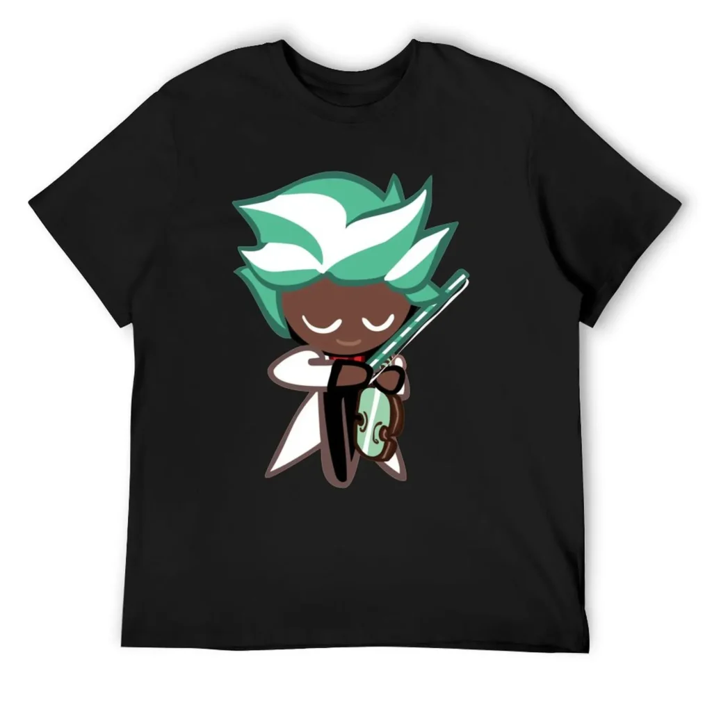 Mint Choco Cookie (Cookie Run) T-Shirt valentines clothes boys animal print oversized Aesthetic clothing mens white t shirts