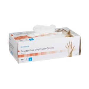 Exam Glove McKesson Large NonSterile Vinyl Standard Cuff Length Not Chemo Approved 832683 – 14-138 832683 – 14-138