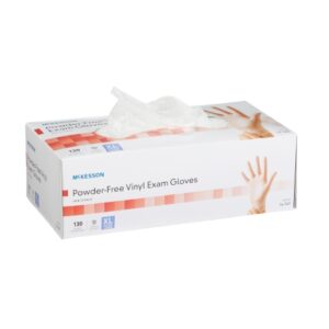 Exam Glove McKesson X-Large NonSterile Vinyl Smooth Clear Not Chemo Approved 833078 – 14-140 833078 – 14-140