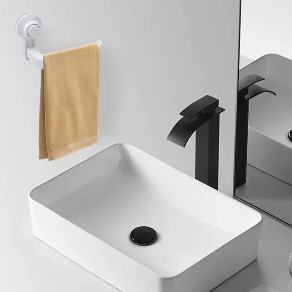 1Pcs Suction Cup Rack Adhesive Toilet Paper Holder Kitchen Roll Towel Rack Wall Mount Toilet Paper Holder Bathroom Accessories - Image 3