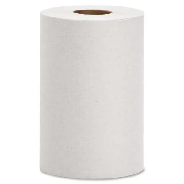 Embossed Absorbent Paper Towels White Roll 12/Carton Eco-Friendly Recycled Material - Image 2