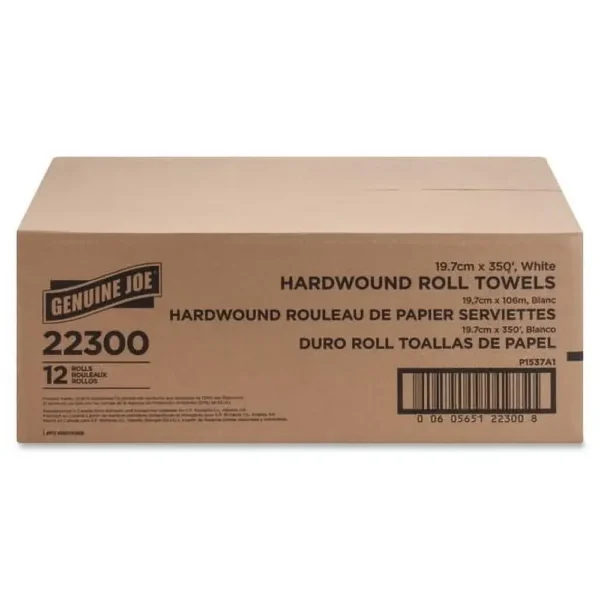 Embossed Absorbent Paper Towels White Roll 12/Carton Eco-Friendly Recycled Material - Image 4
