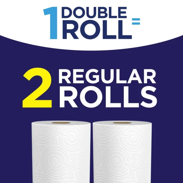 Sparkle Tear-a-Square Paper Towels, White, 24 Double Rolls, Customizable Sheet Size Paper Towel - Image 2