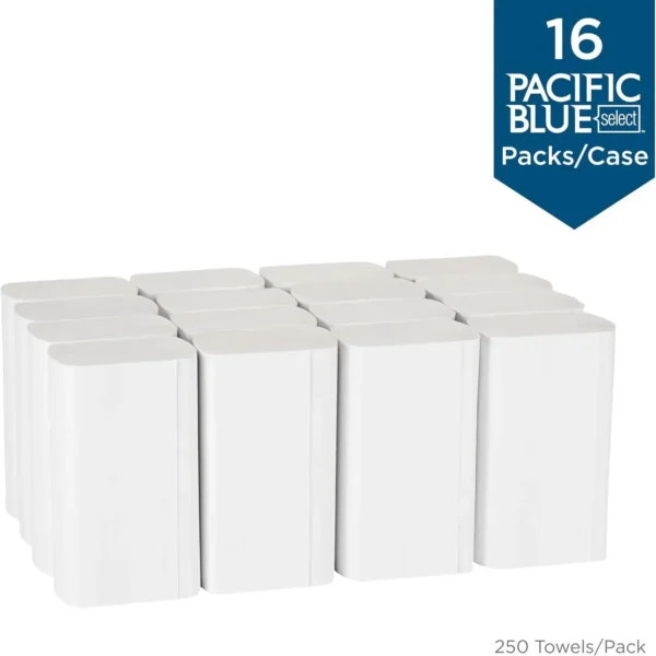 Pacific Blue Select Multifold Paper Towels by GP PRO (Georgia-Pacific), 20389, 250 Paper Towels Per Pack, 16 Packs Per Case - Image 4