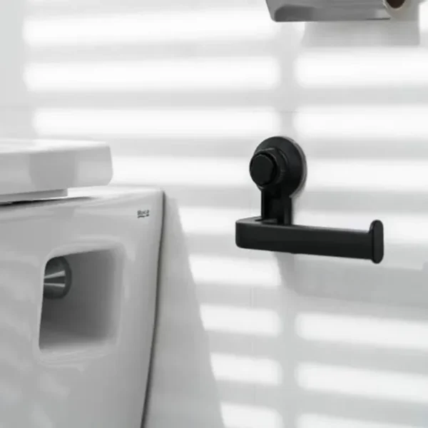 1Pcs Suction Cup Rack Adhesive Toilet Paper Holder Kitchen Roll Towel Rack Wall Mount Toilet Paper Holder Bathroom Accessories - Image 4
