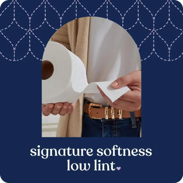 24 Extra-Jumbo Rolls of 3-Ply Toilet Paper, Soft and Absorbent, Suitable for Home Storage, Suitable for Bathroom - Image 3
