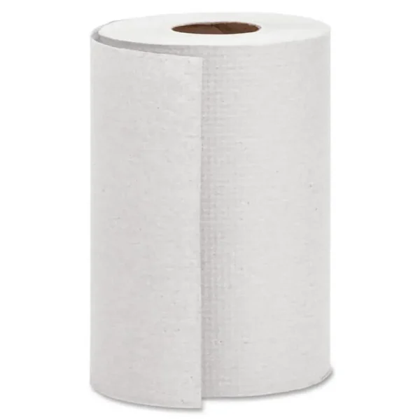 Embossed Absorbent Paper Towels White Roll 12/Carton Eco-Friendly Recycled Material - Image 3
