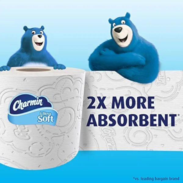 Ultra Soft 2-Ply Mega Roll Toilet Paper, 264 Sheets Per Roll, 8 Rolls Per Pack, Case Of 3 packs - Image 6