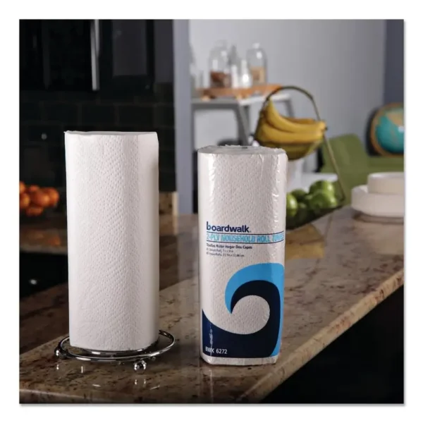 Kitchen Roll Towel 30 Rolls 2-ply 85 Sheets White General Cleaning Bathroom Office Industrial Settings Embossed Paper Towel - Image 5