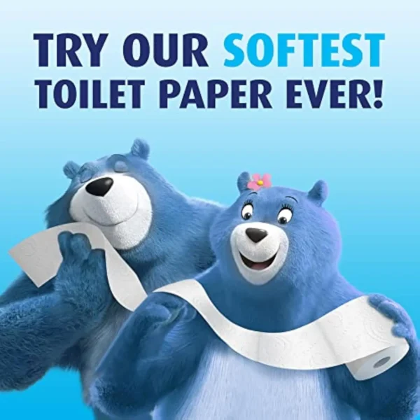 Ultra Soft 2-Ply Mega Roll Toilet Paper, 264 Sheets Per Roll, 8 Rolls Per Pack, Case Of 3 packs - Image 5