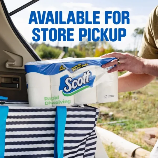 Rapid-Dissolving Toilet Paper for RVs & Boats, 4 Double - Image 6