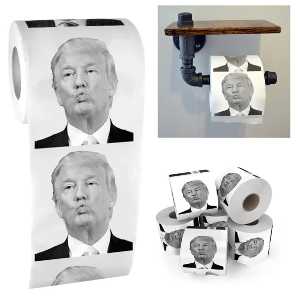 Toiletily Paper Creative Printed Toiletily Paper Pure Wood Pulp Non-fading No Scaling Nontoxic Flexibility Bathroom Accessories - Image 2