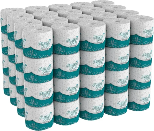 Georgia-Pacific Angel Soft Toilet Paper, 80 Rolls, 450 Sheets per Roll, 2-Ply, Individually Wrapped, Bulk Case