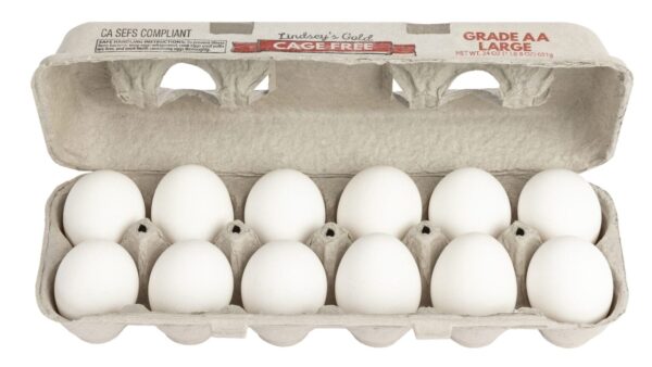 Cage-Free Eggs, Wholesale CAGE-FREE WHITE EGGS, CAGE-FREE BROWN EGGS, 30 DOZEN EGGS, 15 DOZEN EGGS, 12 COUNT EGG CARTONS, 18 COUNT EGG CARTONS, SLEEVES OVERWRAP PRIVATE LABEL OR BRANDED PACKAGING, LINDSEY’S GOLD LABEL, LOOSE EGGS, DISPOSABLE EGG TRAYS And More…