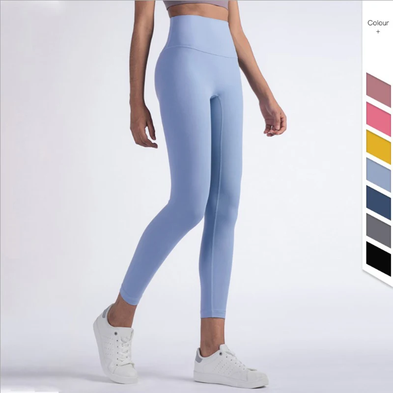 Hot Sale Fitness Female Full Length Leggings 19 Colors Running Pants Comfortable And Formfitting Yoga Pants