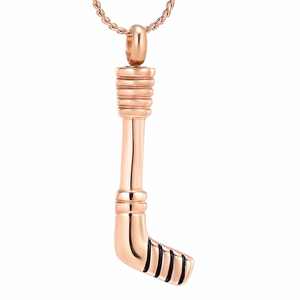 K9347 Hockey Stick Cremation Jewelry for Ashes Pendant Holder Urns Pet/Human Stainless Steel Memorial Necklace for Men/Women - Image 5