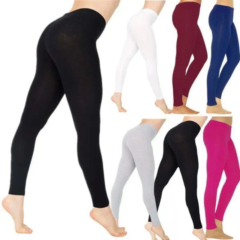 Solid Color Elastic High Waist Slim Leggings Yoga High Elastic Sports Fitness Leggings Hip Running Training Pants P