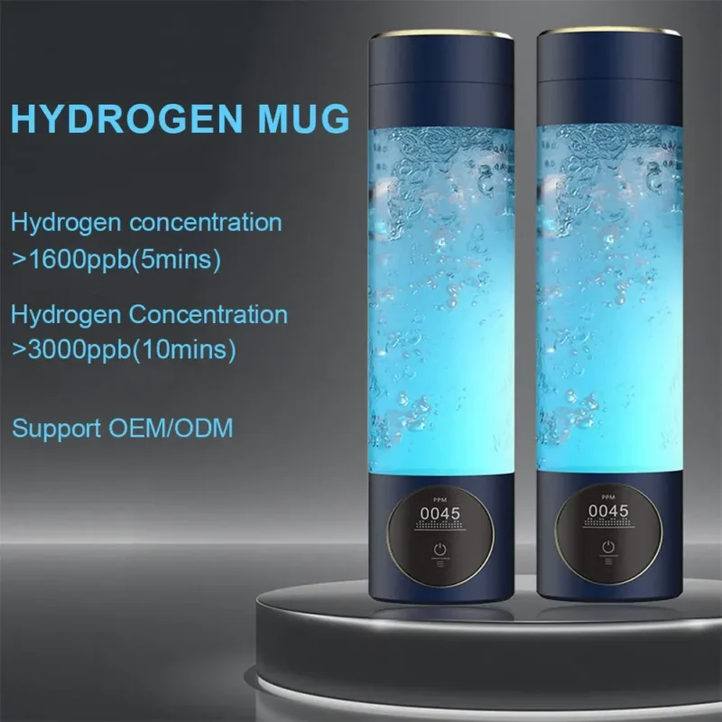Electric Hydrogen Generator Cup Water Filter Alkaline Maker Hydrogen-Rich Water Portable Bottle Pure H2 Electrolysis for Home