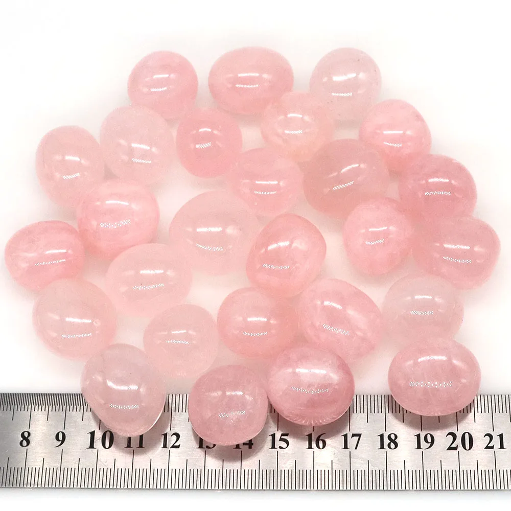 Piedra caída de cuarzo rosa, cristal curativo Natural, grava de Reiki, espécimen Mineral de energía, piedras preciosas, decoración de plantas de acuario para el hogar - Image 6