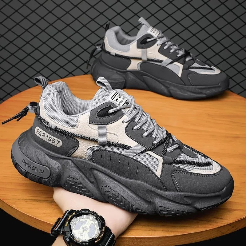 Fashion Men Sneakers Spring Breathable Comfort Air Cushion Running Shoes Outdoor Non Slip Wear-resistant Walking Shoe Zapatillas