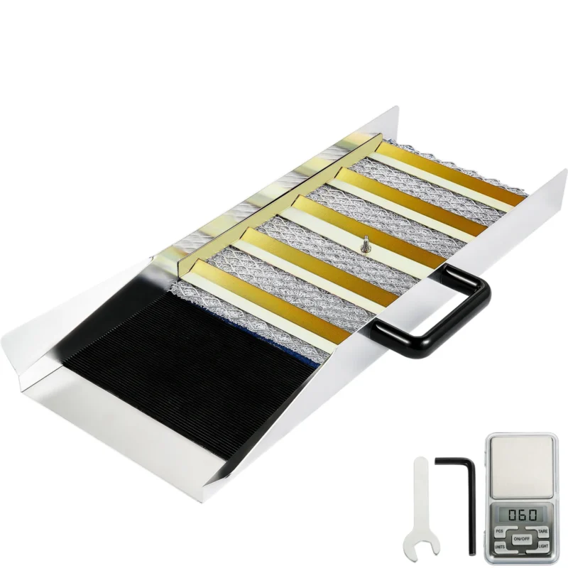 Aluminum Alloy Sluice Box with Digital Pocket Scale 24/30/36/50in Portable Manual Gold Jewelry Panning Prospecting Tools