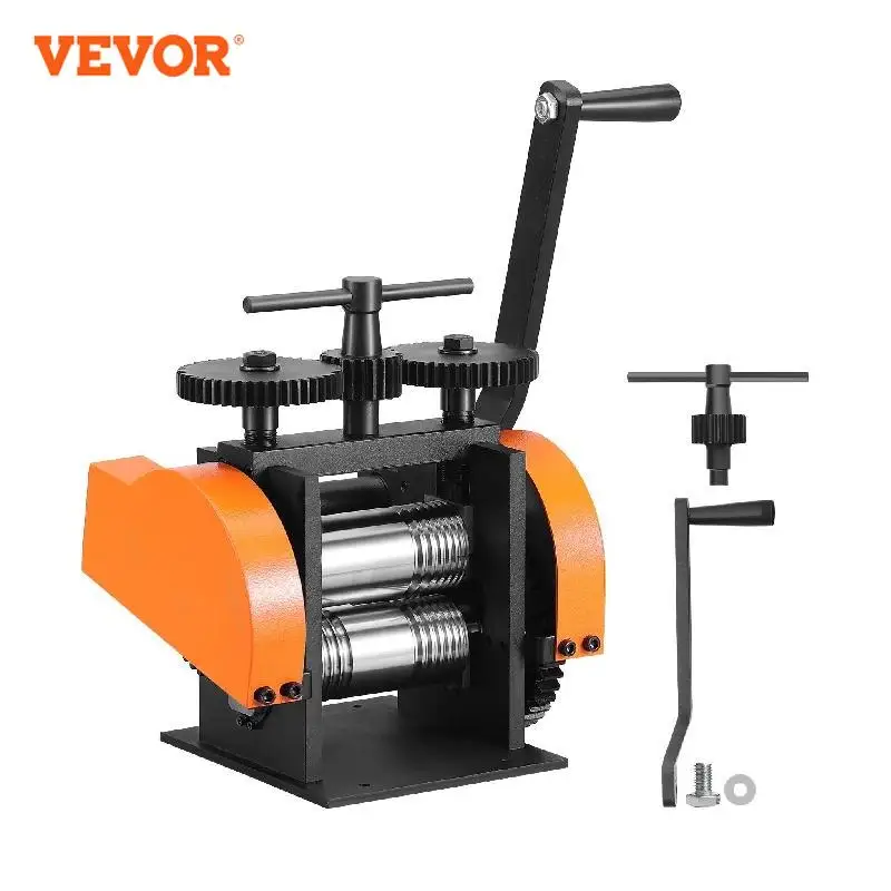 45/57/75/76 mm Jewelry Rolling Mill Machine 3-in-1 Multi-function Rolling Mill for Metal Jewelry Making Sheet Square Wire