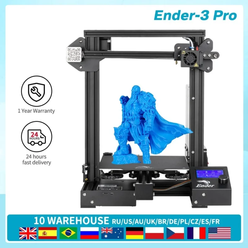 New 3D Upgrade 3D Ender-3 Pro Printer Kit 32 Bits Cmagnetic Bulid Plate Resume Print With 220*220*250MM Printing Size