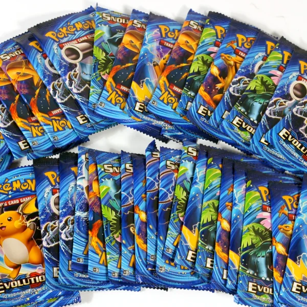 Juego de cartas coleccionables de Pokémon para niños, caja de refuerzo de Cartas coleccionables de Tradiner, sol y luna XY Evolutions, 324 piezas, novedad - Image 2
