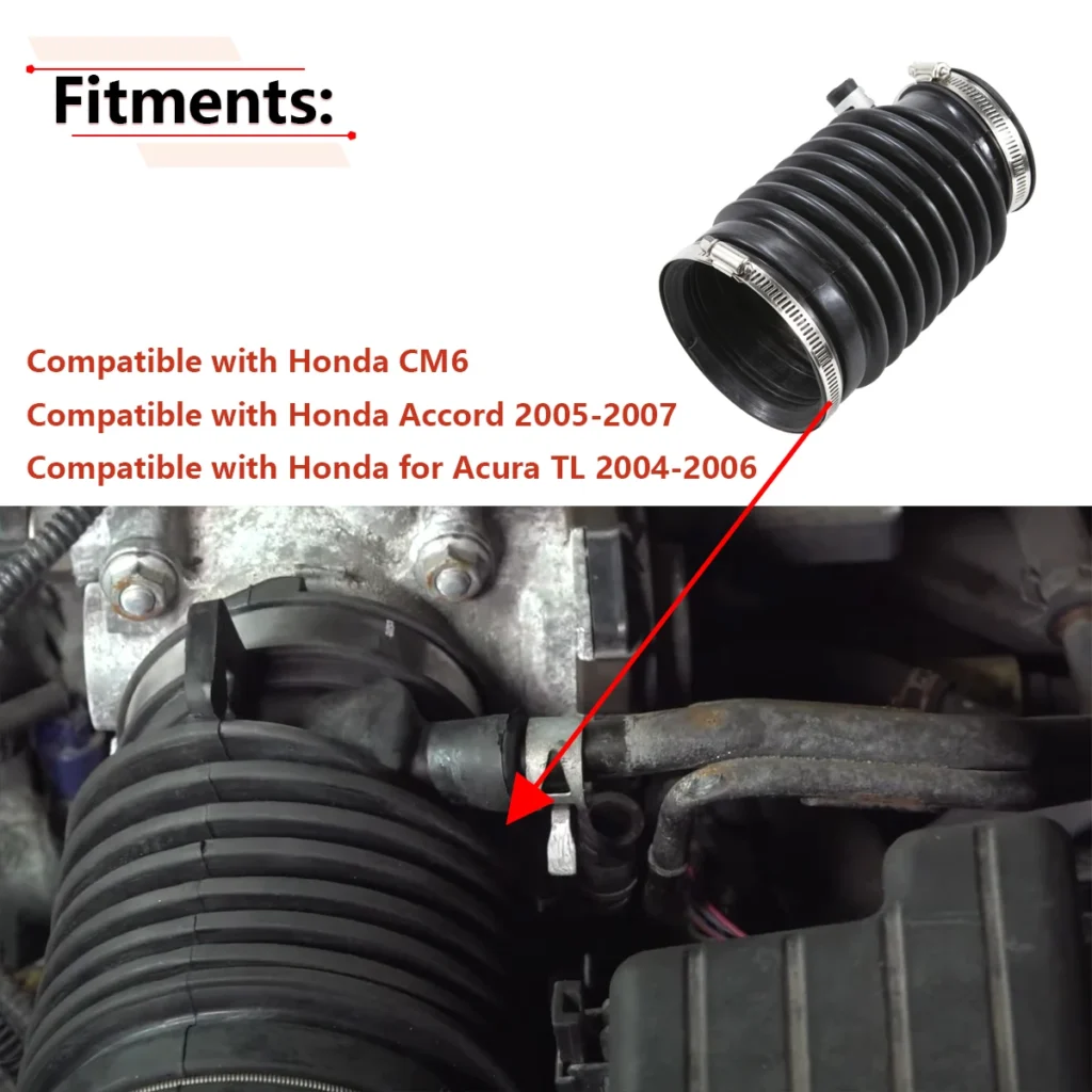 Car Air Cleaner Intake Hose Tube Accessories For Honda CM6 For Accord 2005 2006 2007 For Acura TL 2004 2005 2006 17228-RCA-A00