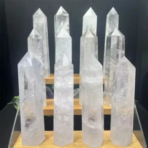 kf-S5cf64925bf0a43b795f3c0e78ac0f224l-Torre-de-cuarzo-transparente-Natural-de-gran-tama-o-cristal-blanco-decoraci-n-de-columna-Hexagonal Torre de cuarzo transparente Natural de gran tamaño, cristal blanco, decoración de columna Hexagonal de una sola punta, columna de energía Hexagonal, decoración del hogar