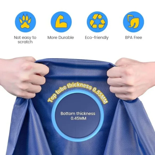 Alfombrilla antideslizante para salpicaduras de mascotas, estera rociadora de agua para piscina de perros y niños, juego de cadera al aire libre, 100/150/200cm - Image 6