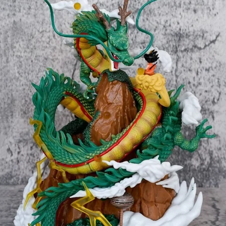 22CM Anime Dragon Ball Z Shenron Figure with kid goku Figurine PVC Action figures Shenlong DBZ Collectible Model Statue Toys