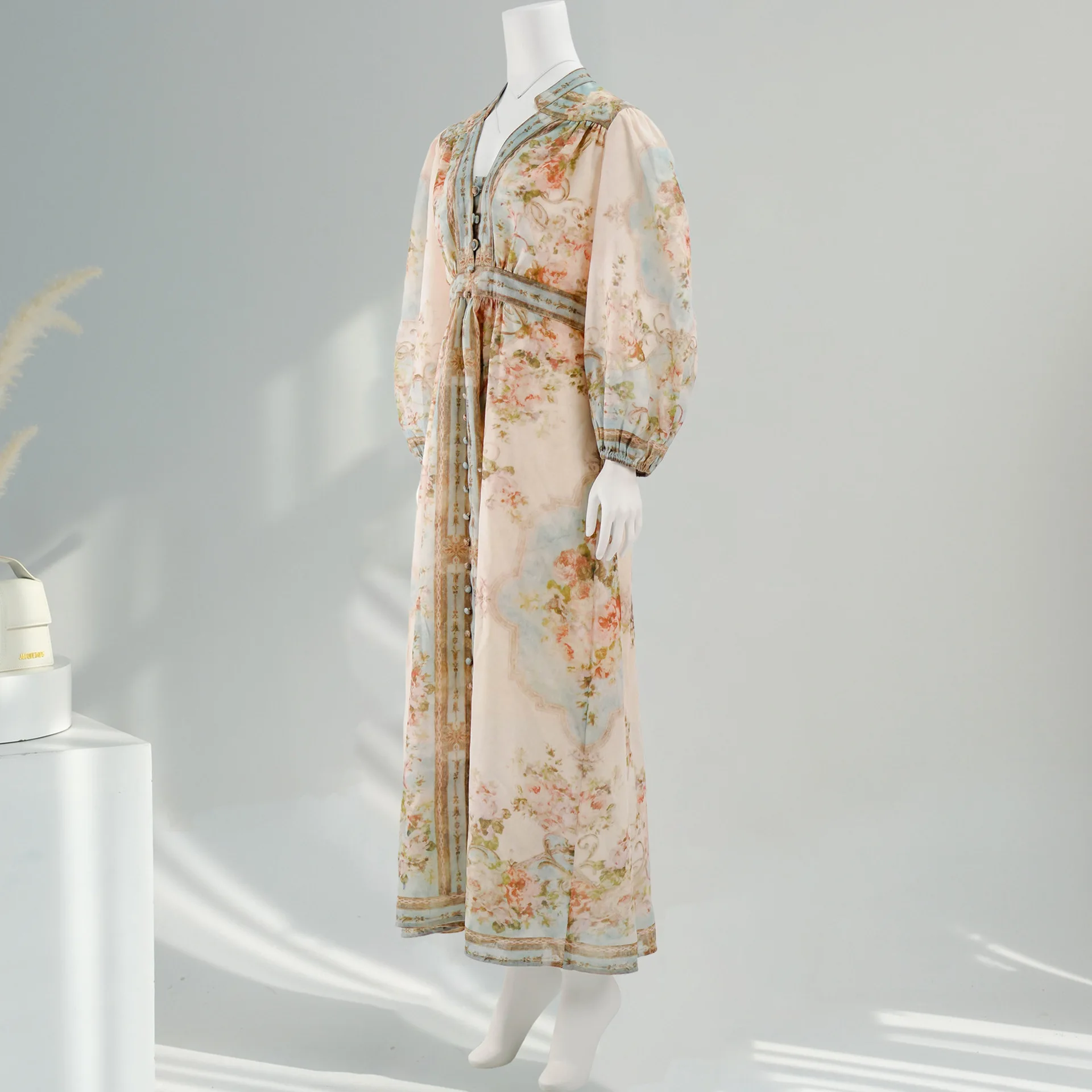 Muslim Morocco Middle East Arab Luxury Fashion Robe Women's Abaya Light Luxury Dress Muslim Dubai - Image 2